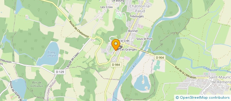 localisation de l'entreprise LE PAIN AU NATUREL à CHATILLON-LA-PALUD