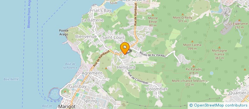 localisation de l'entreprise LE PAIN AUTHENTIQUE  SAINT MARTIN