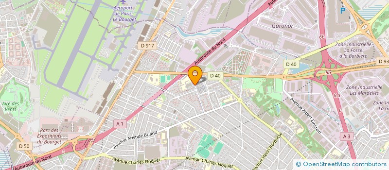 localisation de l'entreprise LE PAIN CHAUD  LE BLANC-MESNIL