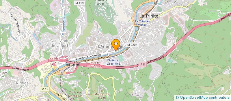 localisation de l'entreprise LE PAIN CROUSTILLANT à NICE