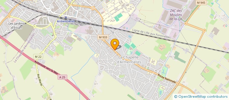 localisation de l'entreprise LE PAIN D'ADRIEN  LA CHAPELLE-D'ARMENTIERES