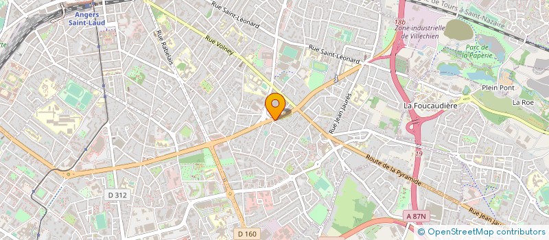 localisation de l'entreprise LE PAIN D'ANJOU à ANGERS