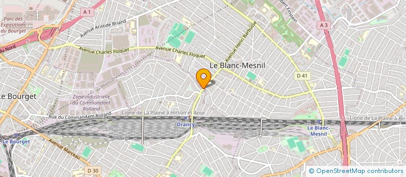 localisation de l'entreprise LE PAIN D'AUTREFOIS à DRANCY