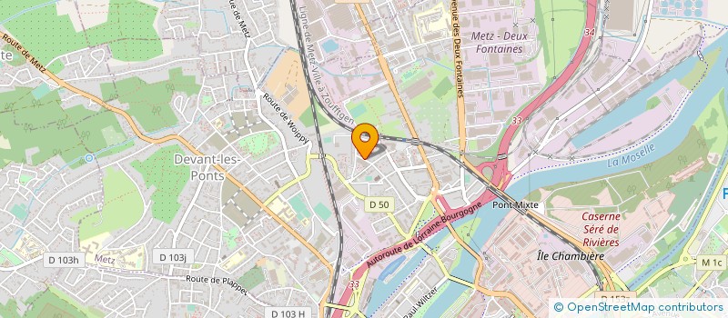 localisation de l'entreprise LE PAIN D'OR  METZ