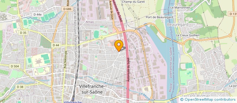 localisation de l'entreprise LE PAIN DE CHRISTAIN à VILLEFRANCHE-SUR-SAONE