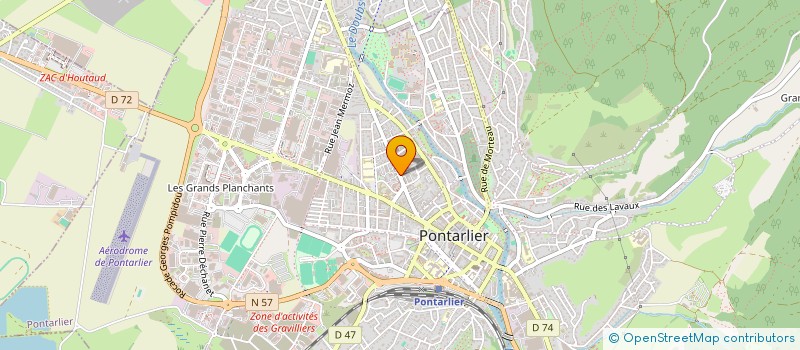 localisation de l'entreprise LE PAIN DE L'OURS à PONTARLIER
