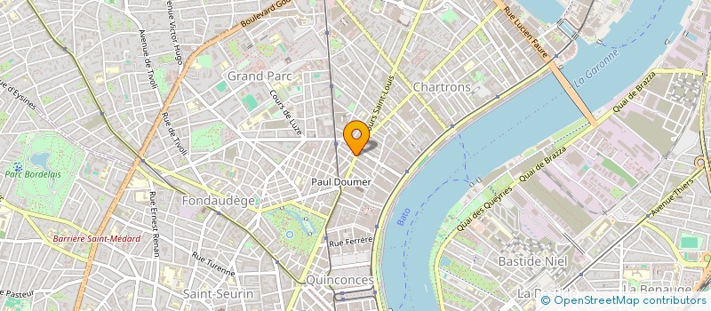 localisation de l'entreprise LE PAIN DE LA RENAISSANCE à BORDEAUX