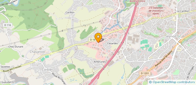 localisation de l'entreprise LE PAIN DE LA SOURCE à ANNECY