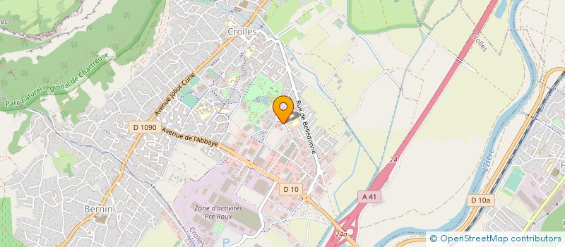 localisation de l'entreprise LE PAIN DE SAINT HUGON  CROLLES