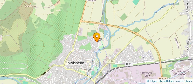 localisation de l'entreprise LE PAIN DE SUCRE  MOLSHEIM