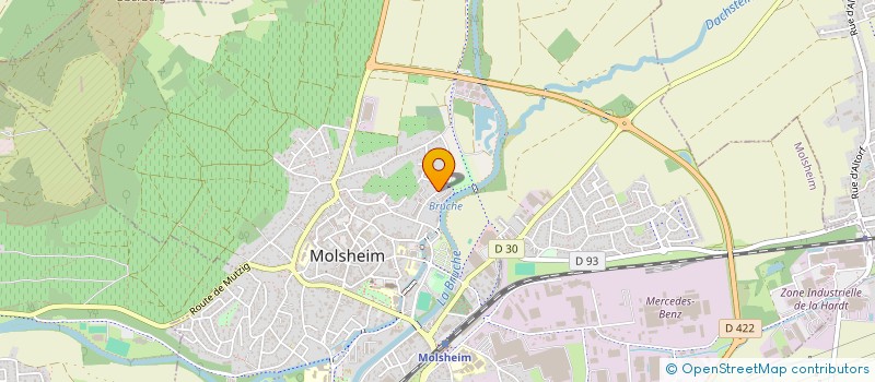 localisation de l'entreprise LE PAIN DE SUCRE  MOLSHEIM