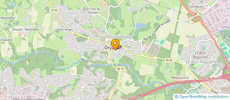 localisation de l'entreprise LE PAIN DE SUCRE à ORVAULT