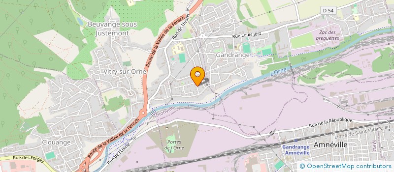 localisation de l'entreprise LE PAIN DES 3 VALLEES  VITRY-SUR-ORNE