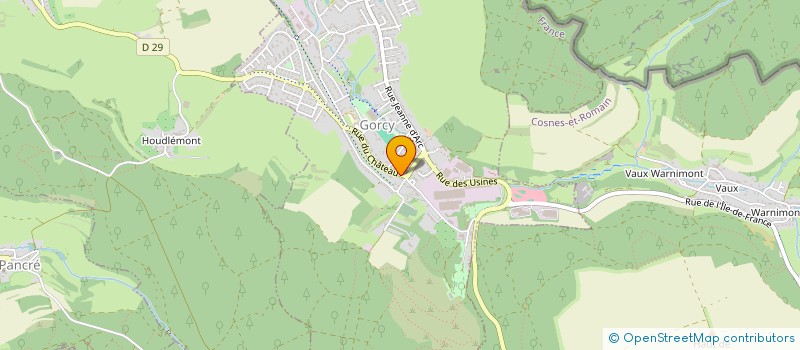 localisation de l'entreprise LE PAIN DES AMIS  GORCY