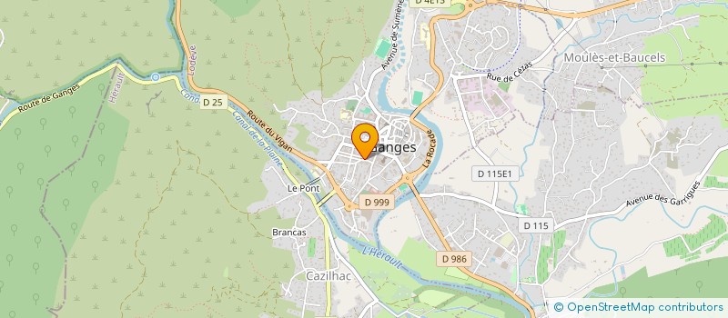 localisation de l'entreprise LE PAIN DES ARTS à GANGES