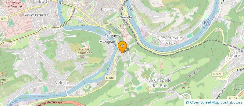 localisation de l'entreprise LE PAIN DES BUIS à BESANCON