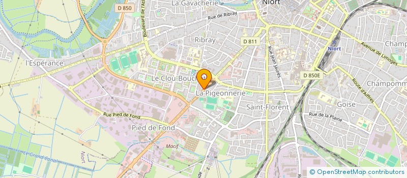 localisation de l'entreprise LE PAIN DES SAUNIERS à NIORT