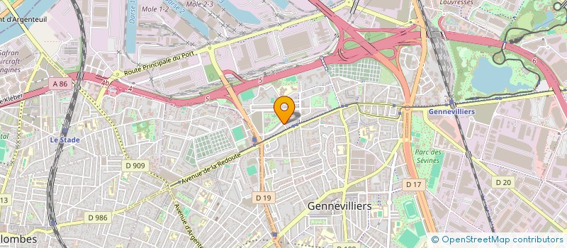 localisation de l'entreprise LE PAIN DORE à GENNEVILLIERS