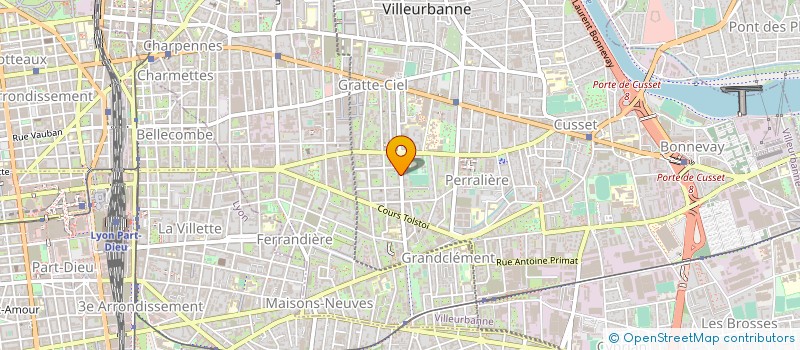 localisation de l'entreprise LE PAIN DORE à VILLEURBANNE