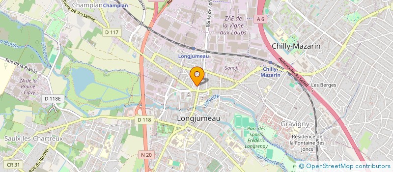 localisation de l'entreprise LE PAIN DORE à LONGJUMEAU