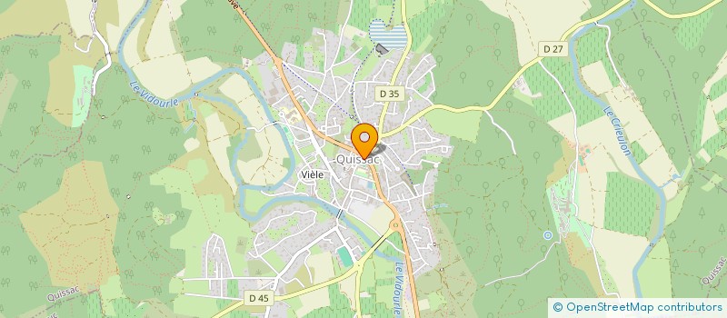 localisation de l'entreprise LE PAIN DORE  QUISSAC