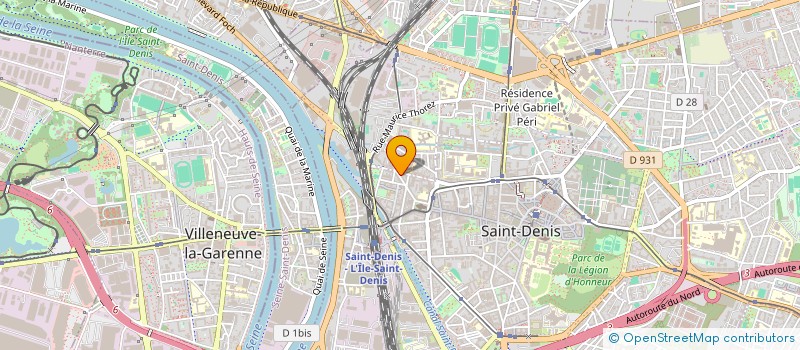 localisation de l'entreprise LE PAIN DORE à SAINT-DENIS