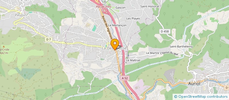 localisation de l'entreprise LE PAIN DORE DE LA DESTROUSSE  LA DESTROUSSE