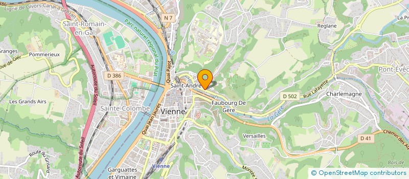 localisation de l'entreprise LE PAIN DORE DU MUSEE à VIENNE