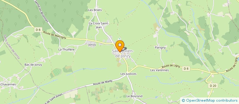 localisation de l'entreprise LE PAIN DU BERGER  SAINT-JULIEN-DE-JONZY