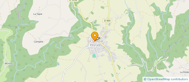 localisation de l'entreprise LE PAIN DU JAOUL  NAVACELLES