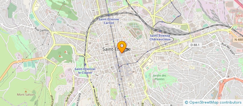 localisation de l'entreprise LE PAIN DU LOUP  SAINT-ETIENNE
