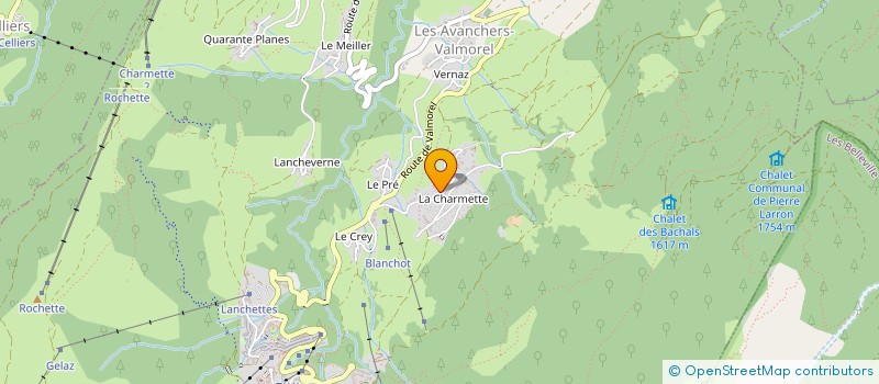 localisation de l'entreprise LE PAIN DU MOREL  LES AVANCHERS-VALMOREL