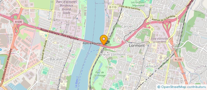 localisation de l'entreprise LE PAIN DU PONT  LORMONT