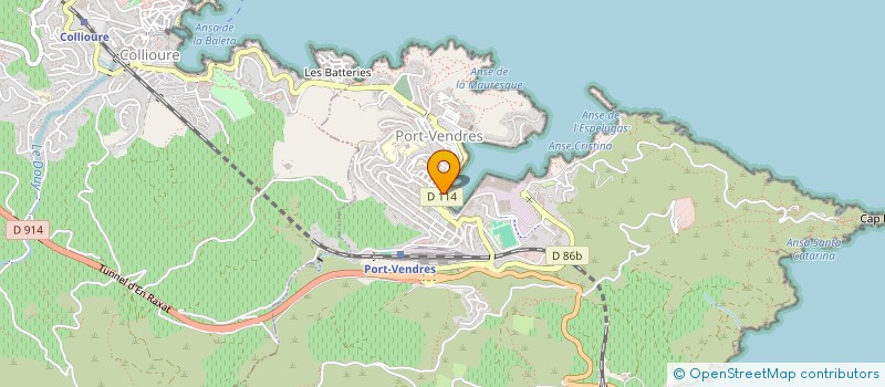 localisation de l'entreprise LE PAIN DU PORT à PORT-VENDRES