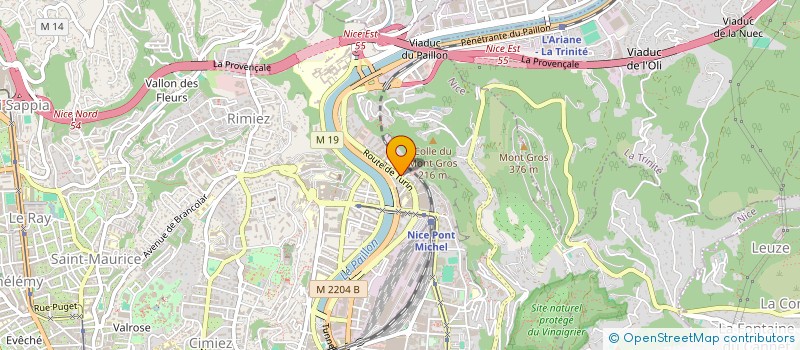 localisation de l'entreprise LE PAIN DU SOLEIL à NICE