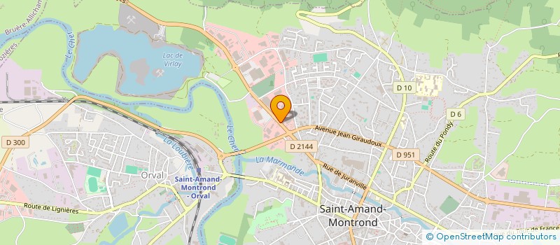 localisation de l'entreprise LE PAIN ET LE COUVERT  SAINT-AMAND-MONTROND