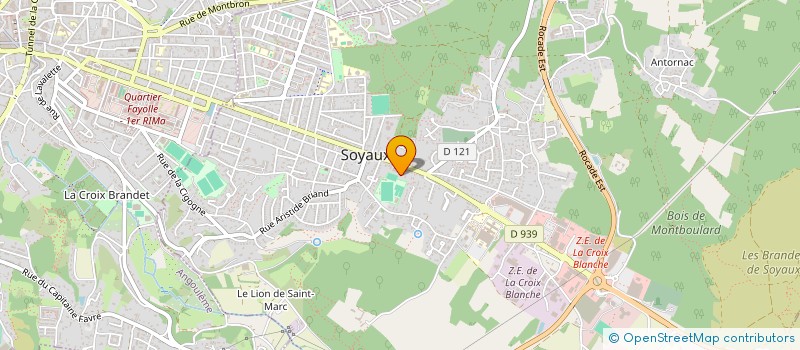 localisation de l'entreprise LE PAIN GOURMAND à SOYAUX