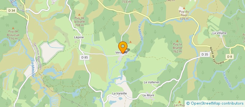 localisation de l'entreprise LE PAIN LEVE à FAUX LA MONTAGNE