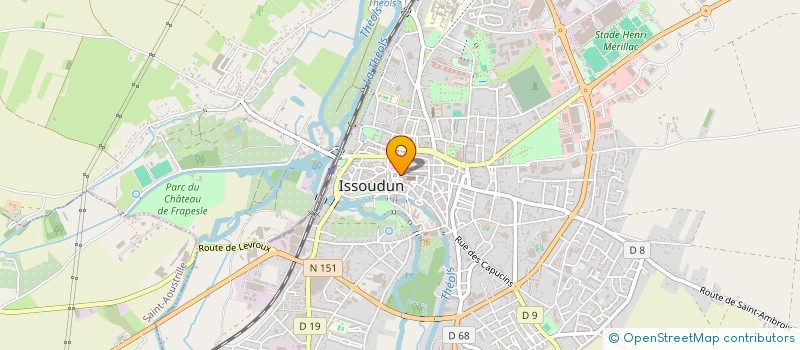 localisation de l'entreprise LE PAIN MALIN à ISSOUDUN