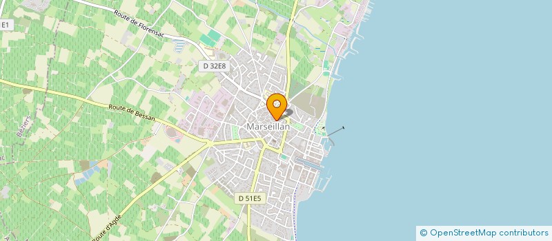 localisation de l'entreprise LE PAIN PHENIX à MARSEILLAN