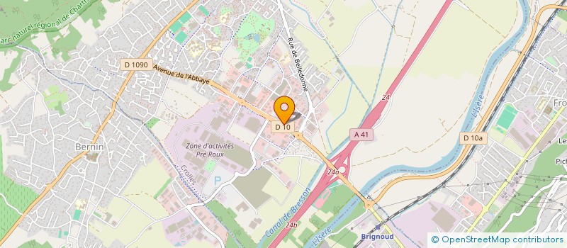 localisation de l'entreprise LE PAIN SOUS LA DENT  CROLLES