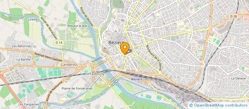 localisation de l'entreprise LE PAINTEL à BEZIERS