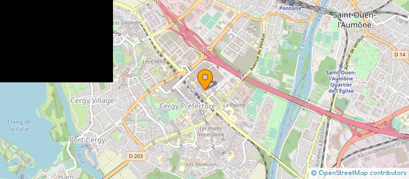 localisation de l'entreprise LE PAK  CERGY