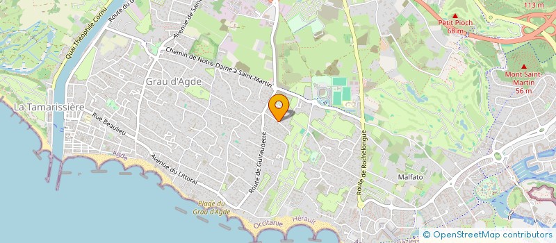 localisation de l'entreprise LE PAL DE ROUQUETTE  AGDE