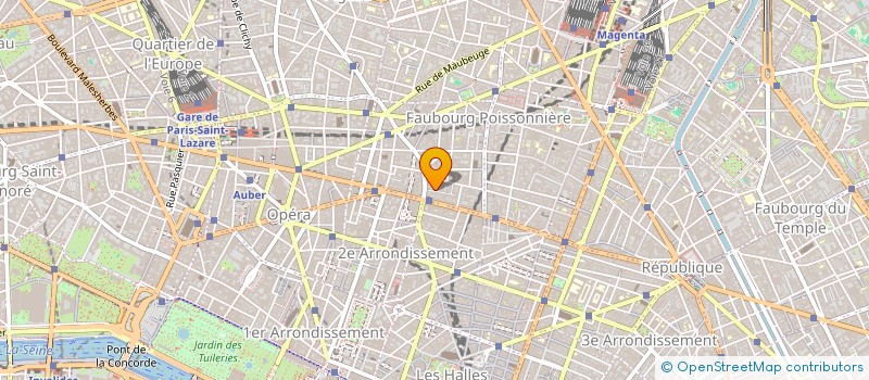 localisation de l'entreprise LE PALACE à PARIS