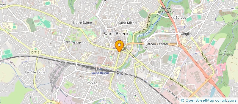 localisation de l'entreprise LE PALACE à SAINT-BRIEUC