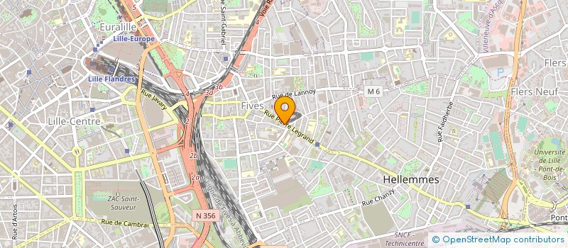 localisation de l'entreprise LE PALACE à LILLE