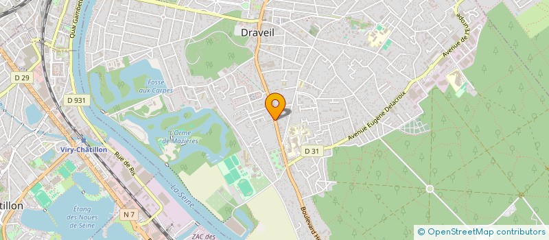 localisation de l'entreprise LE PALACE à DRAVEIL