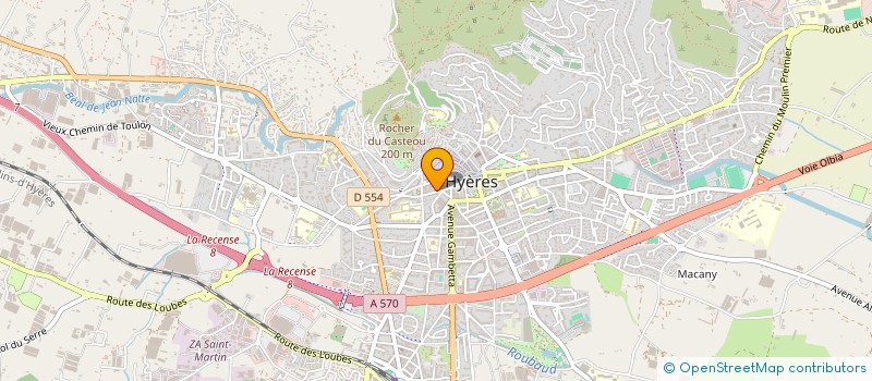 localisation de l'entreprise LE PALACE à HYERES