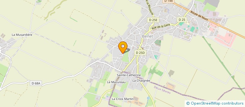 localisation de l'entreprise LE PALACE  BENET